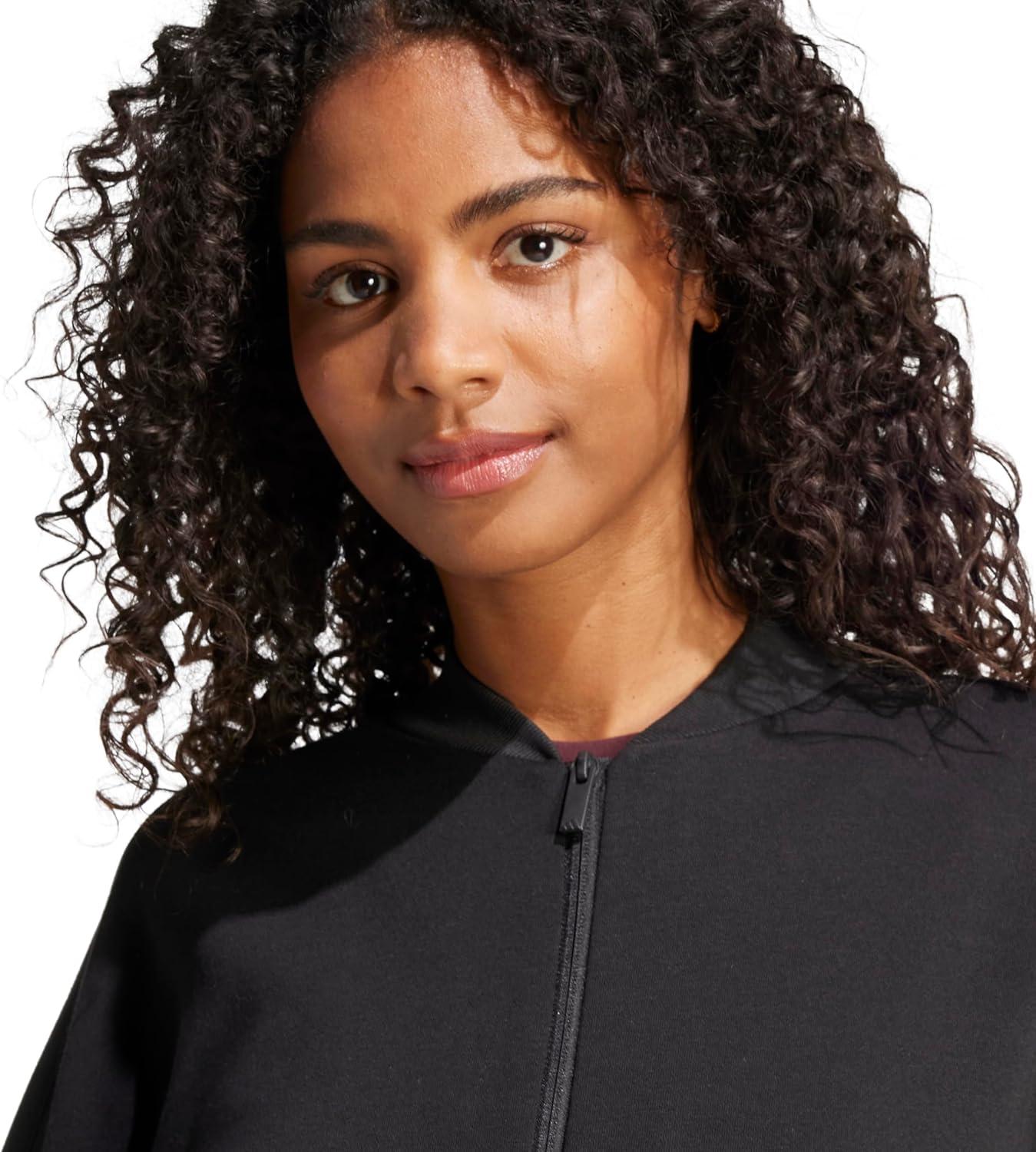 imageadidas Womens Essentials Contemporary Logo Bomber JacketBlack