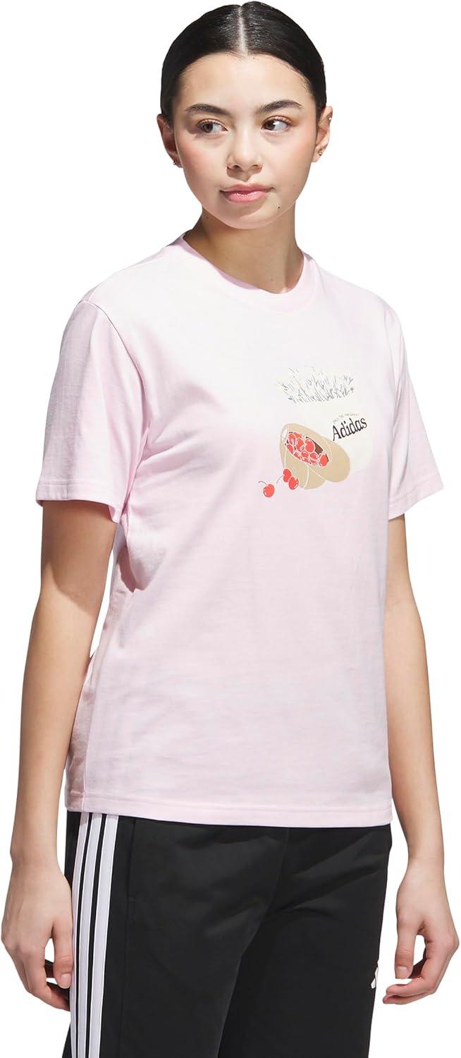 imageadidas Womens Farmers Market Graphic TShirtClear Pink