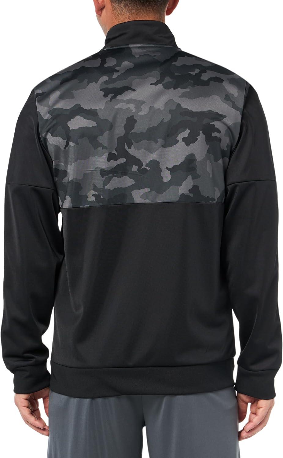imageadidas mens Essentials Camouflage Tricot Track JacketBlack