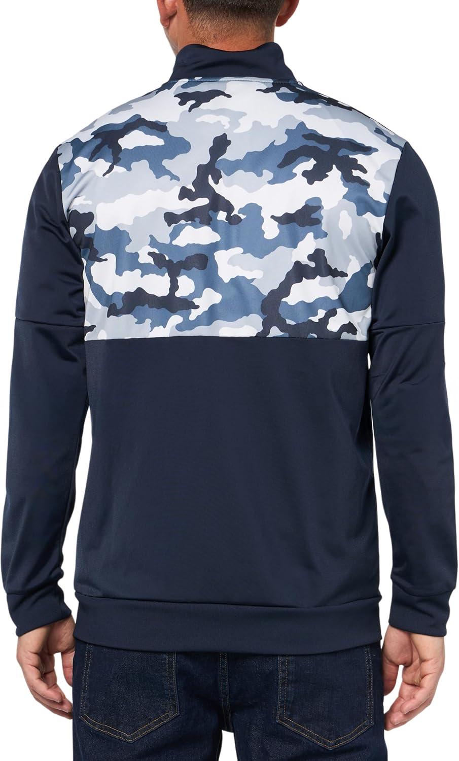 imageadidas mens Essentials Camouflage Tricot Track JacketInk