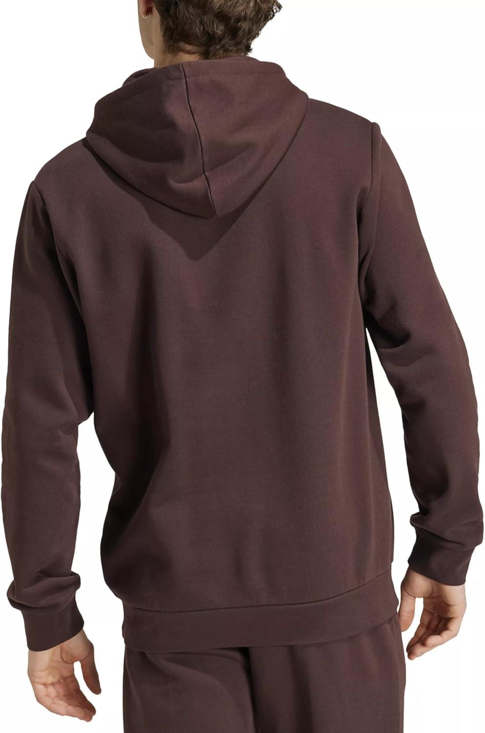 imageadidas mens Essentials Fleece HoodieShadow Brown