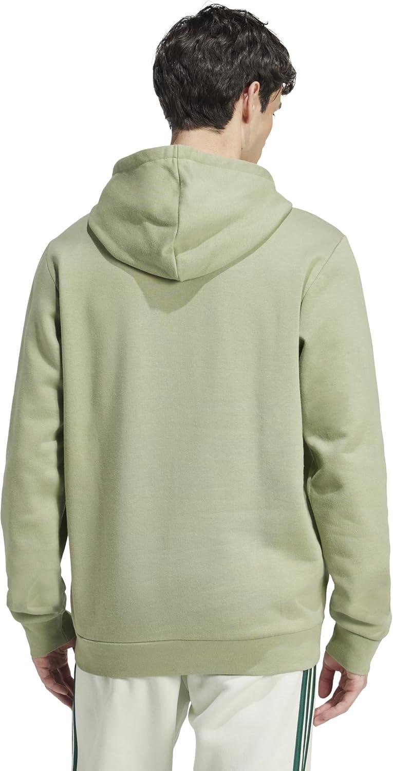 imageadidas mens Essentials Fleece HoodieTent Green