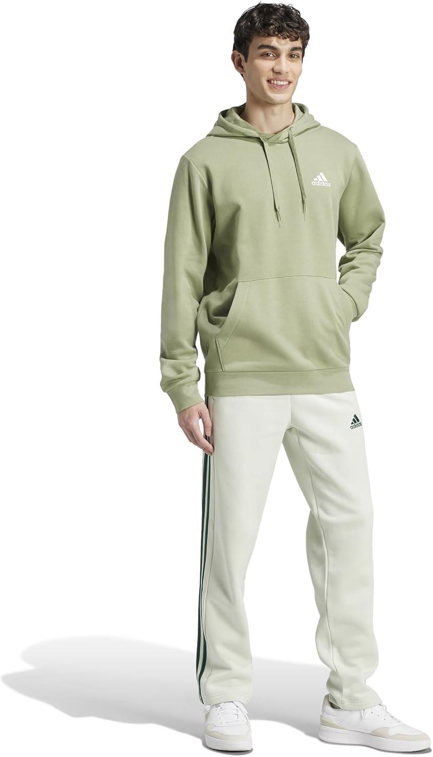 imageadidas mens Essentials Fleece HoodieTent Green
