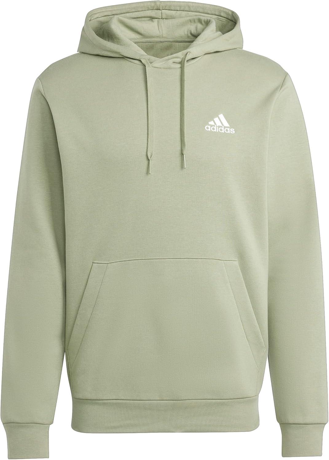 imageadidas mens Essentials Fleece HoodieTent Green