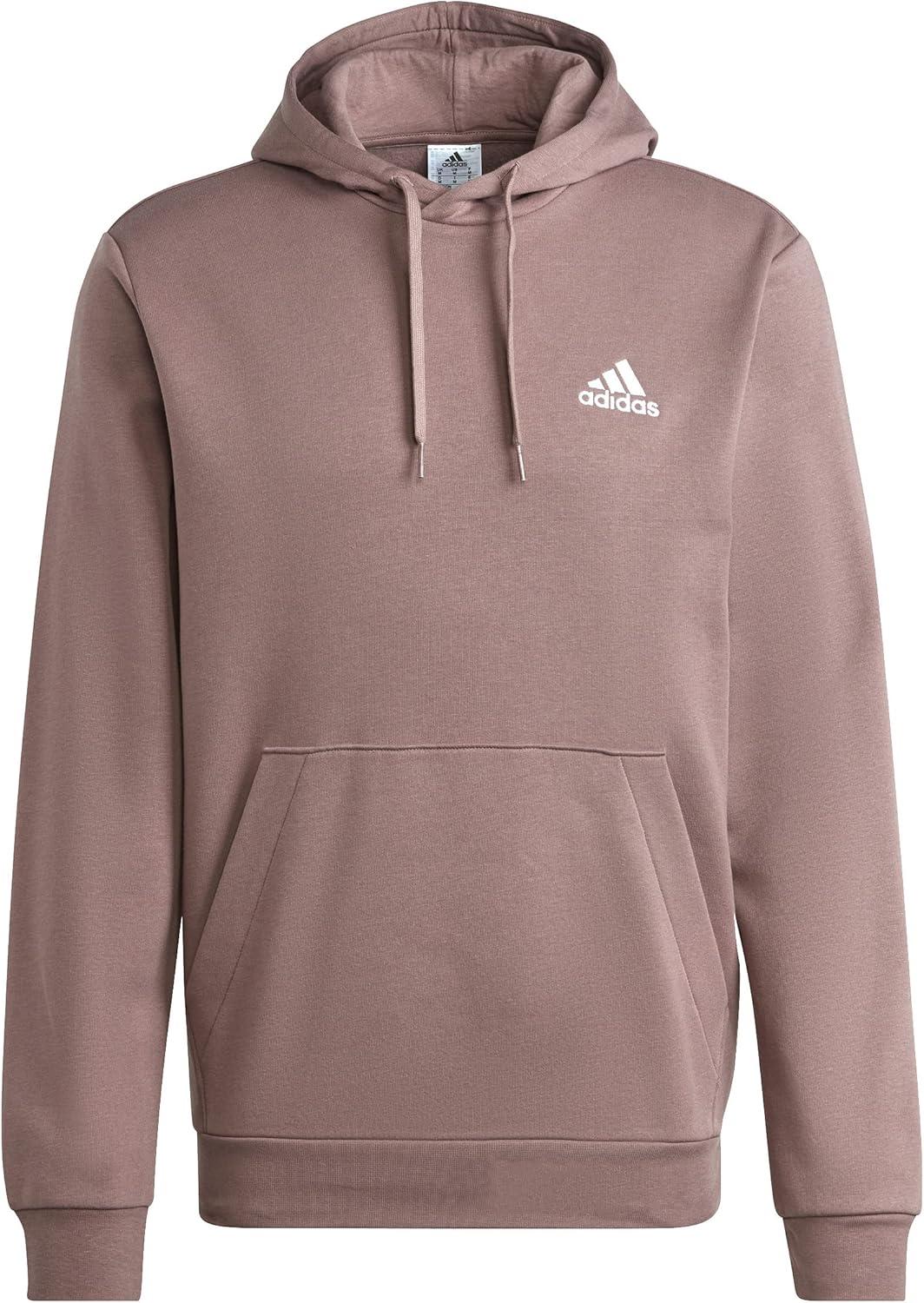 imageadidas mens Essentials Fleece HoodieWonder OxideBlack