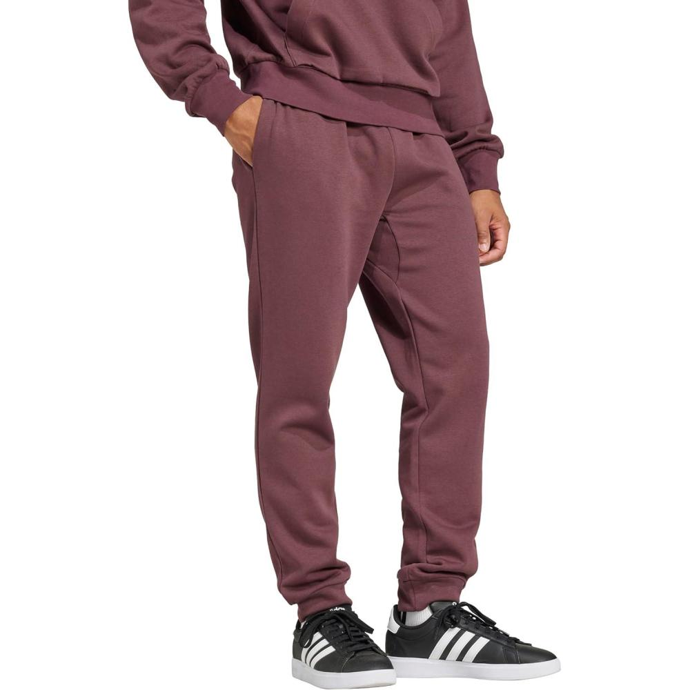 imageAdidas Mens Essentials Feel Cozy Fleece PantsAurora RubyWhite