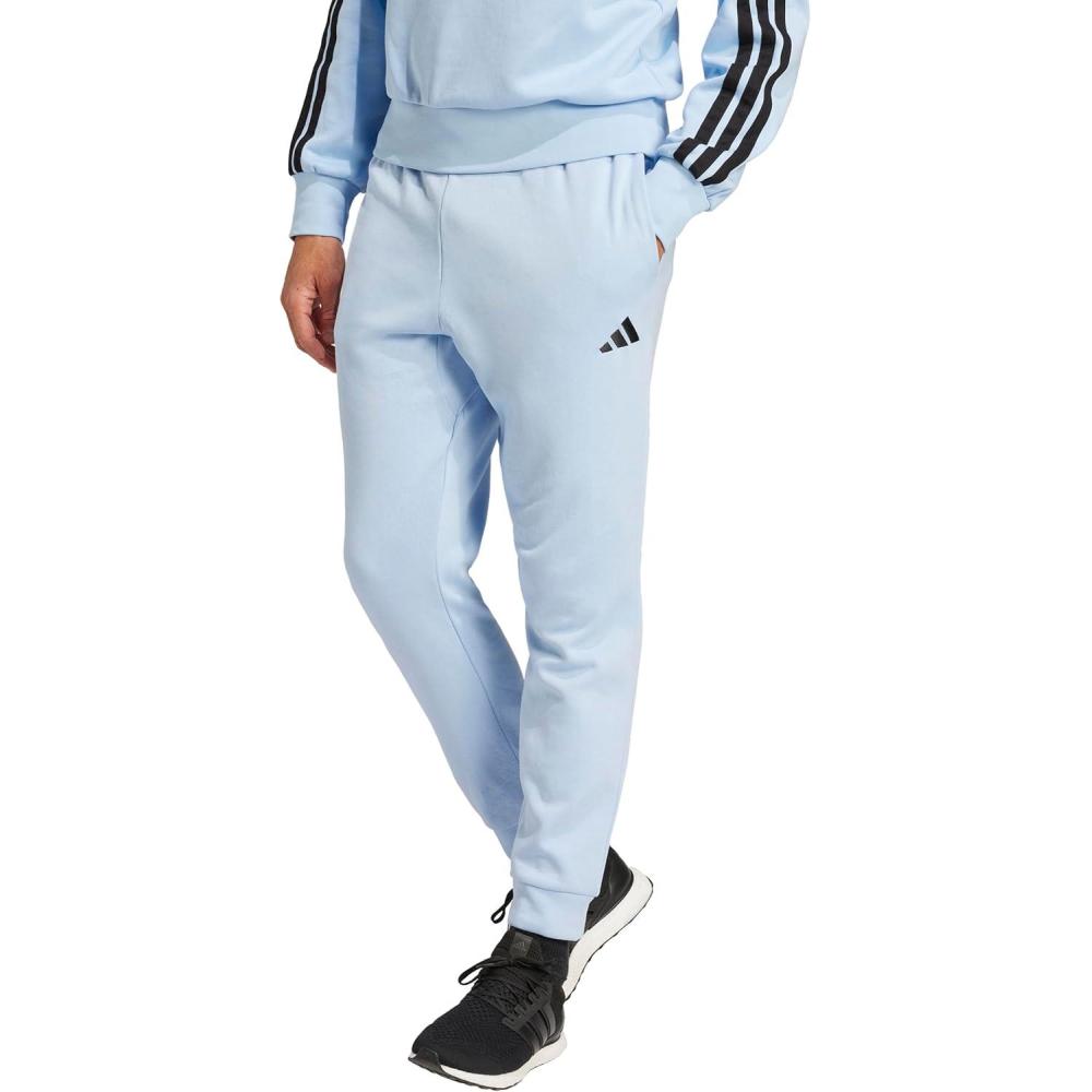 imageAdidas Mens Essentials Feel Cozy Fleece PantsBlueBlack