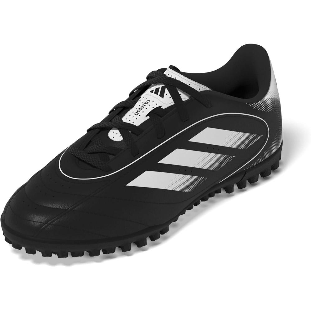 imageAdidas UnisexChild Goletto Ix Turf SneakerBlackWhiteBlack