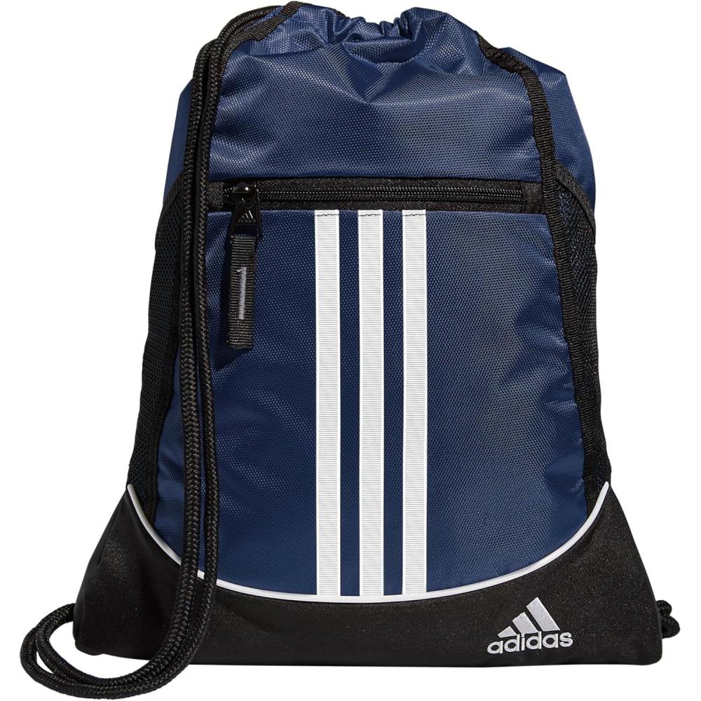 imageadidas Alliance Sackpack  Drawstring Backpack Small Bag for Men and Women2Team Navy Blue