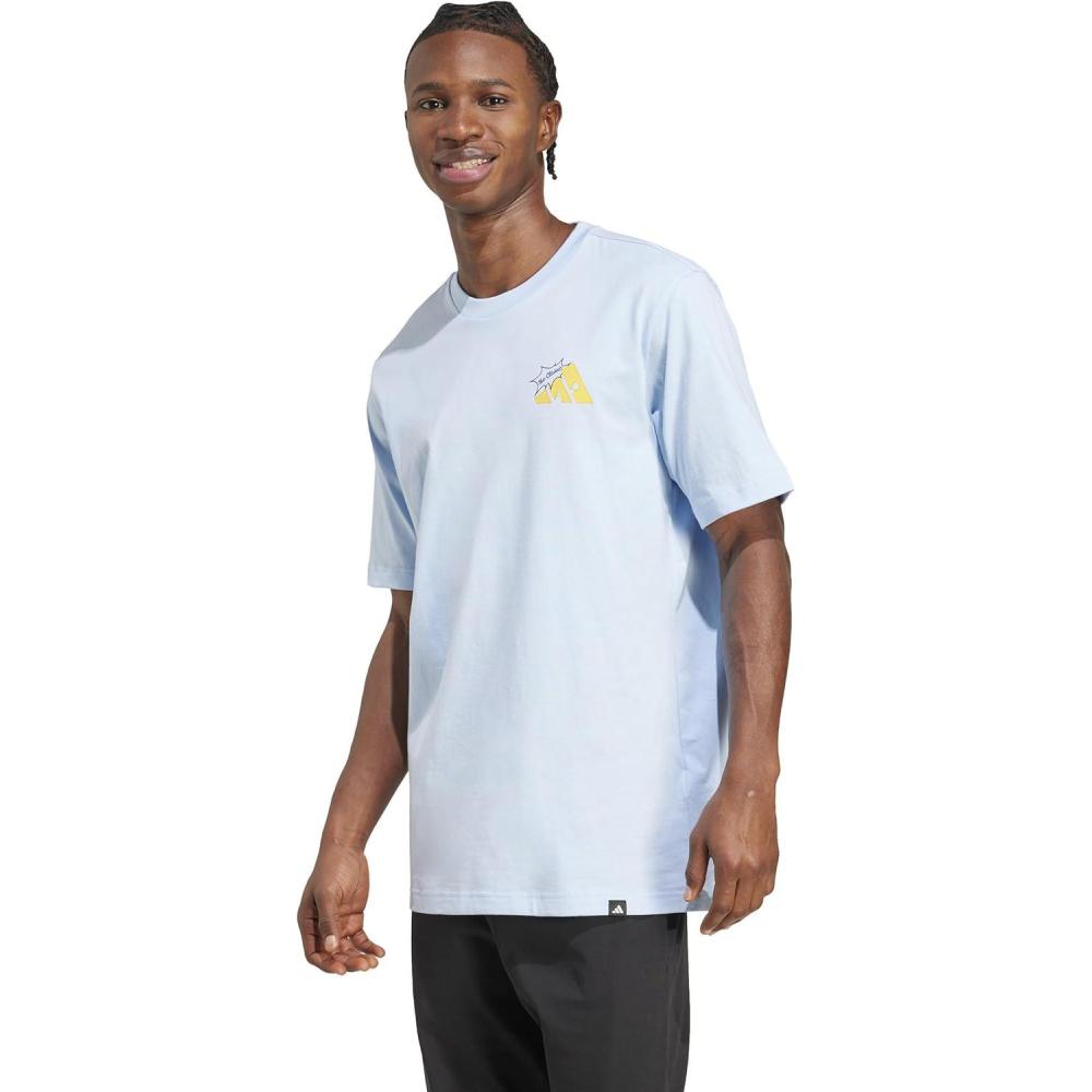 imageadidas Mens Food Pack Graphic TShirtGlow BlueGrilled Cheese