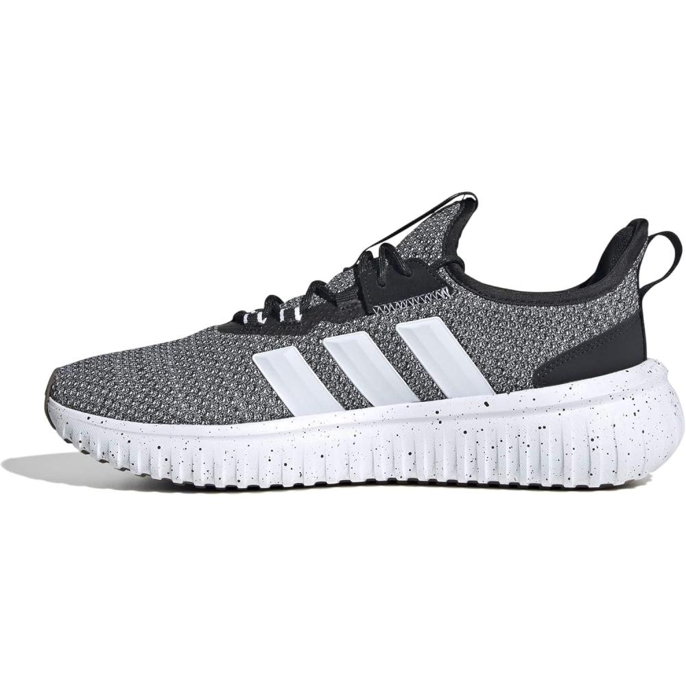 imageadidas Mens Kaptir 40 SneakersBlackWhiteGum