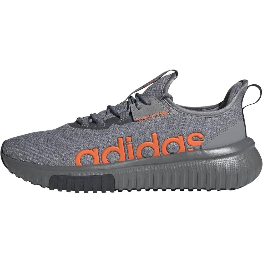 imageadidas Mens Kaptir 40 SneakersGreyImpact OrangeGrey