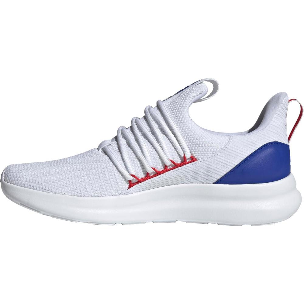 imageadidas Mens Lite Racer Adapt 70 ShoesWhiteBetter ScarletLucid Blue