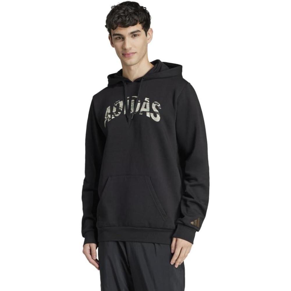 imageadidas Mens Size Codes Camouflage Linear Graphic HoodieBlack
