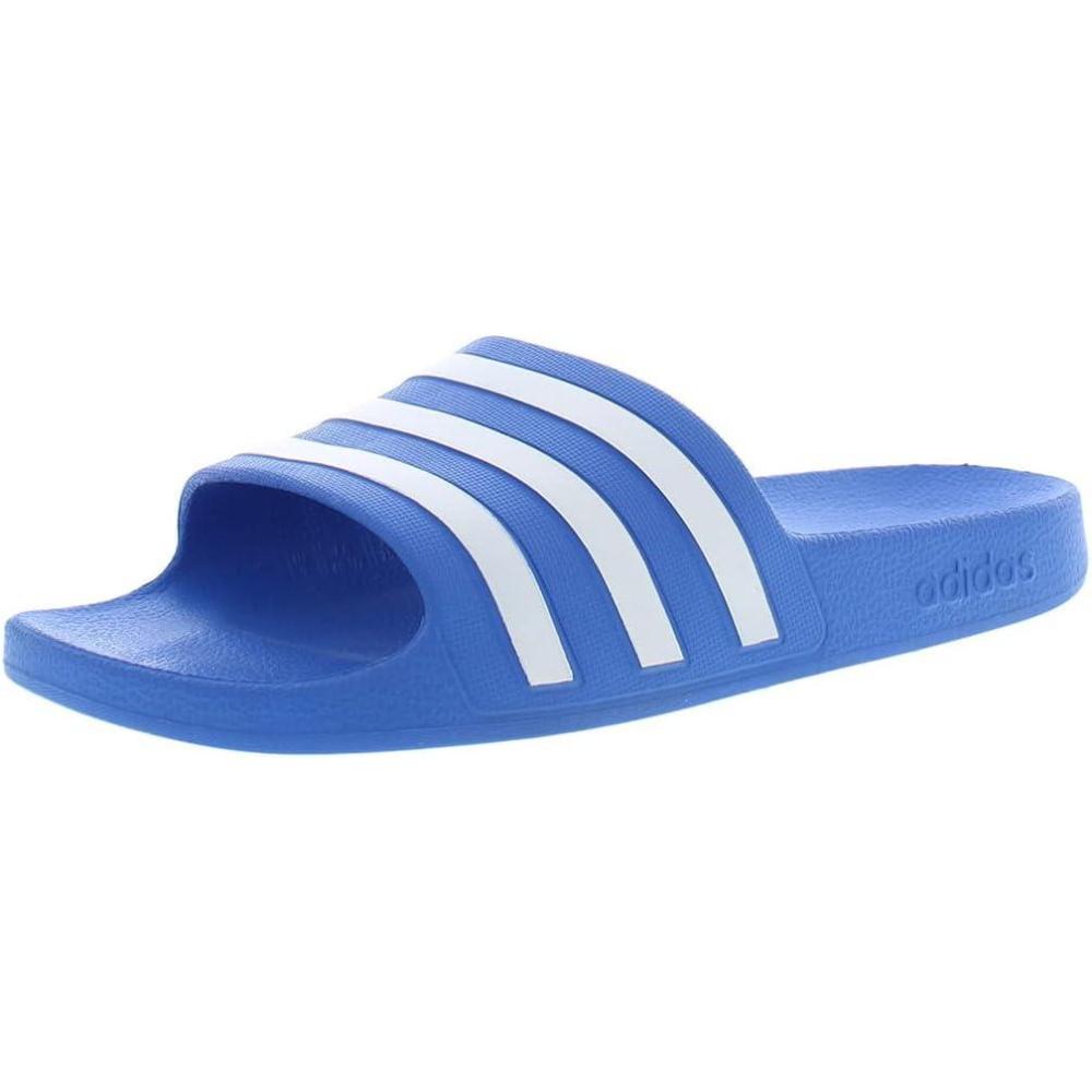 imageadidas Unisex Adult Adilette Aqua Slide SandalTrue BlueWhiteTrue Blue