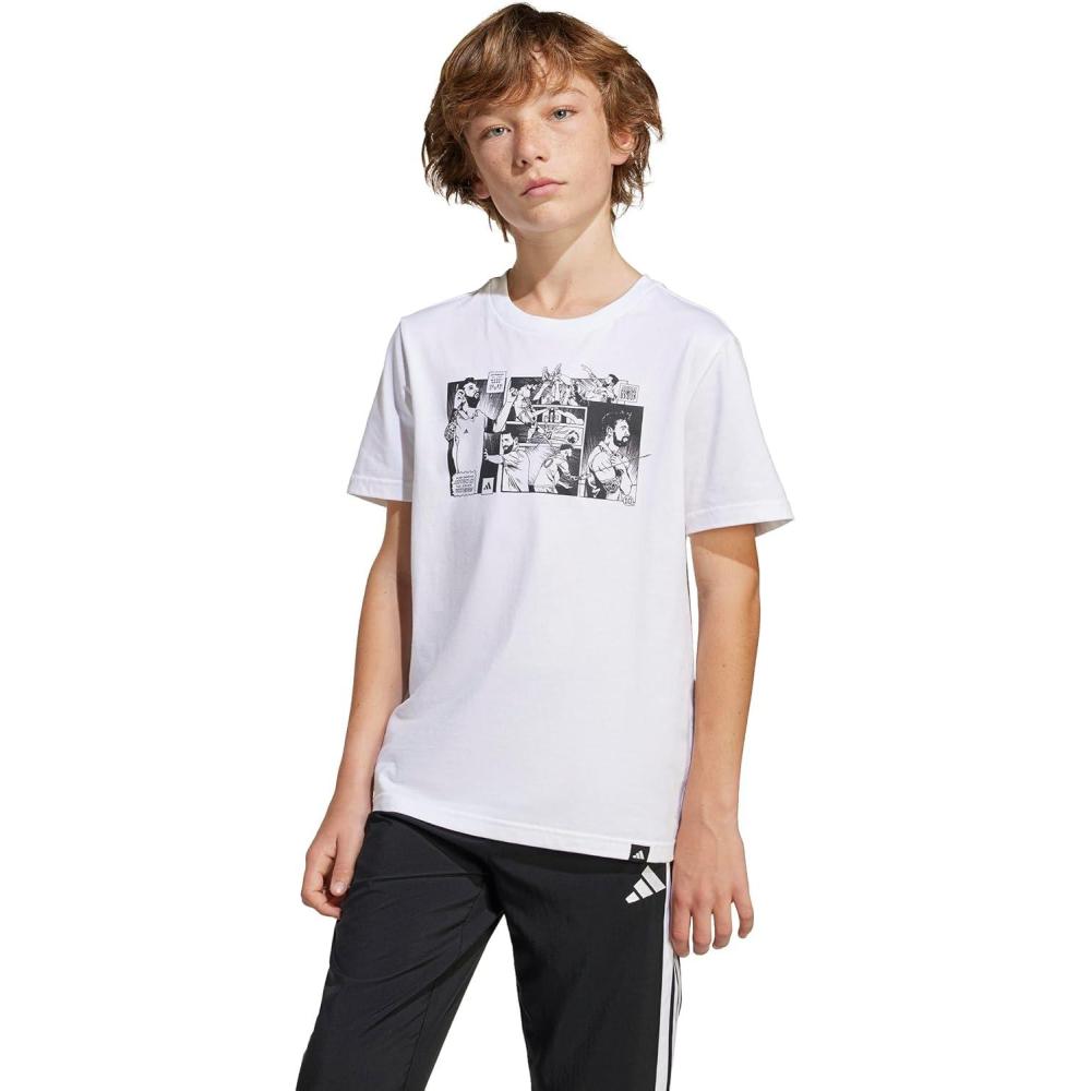 imageadidas Unisex Kids Messi TShirtGraphic White