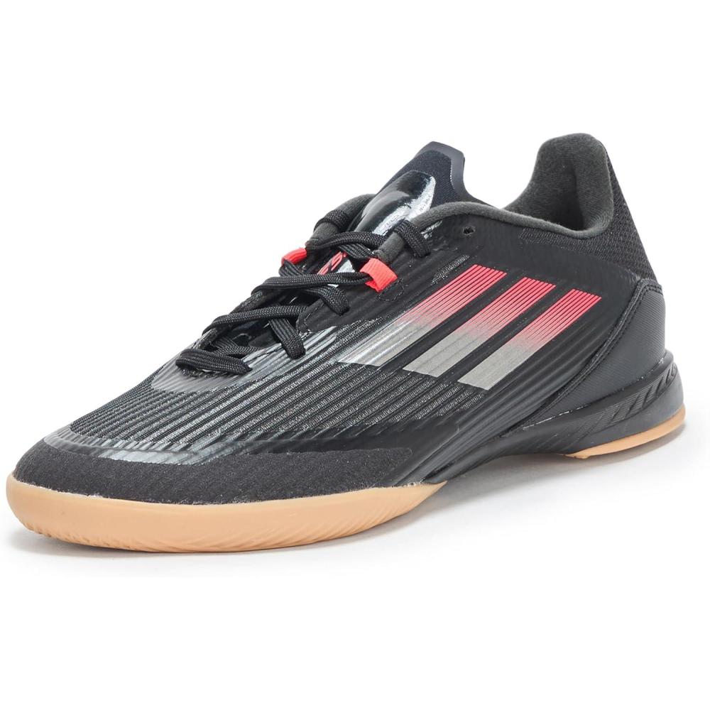 imageadidas UnisexAdult F50 League Indoor SneakerBlackIron MetallicLucid Red