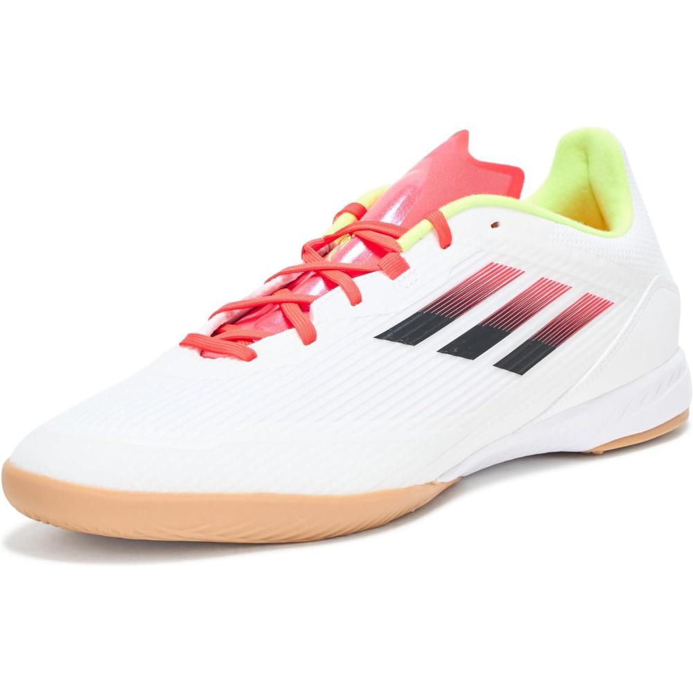imageadidas UnisexAdult F50 League Indoor SneakerWhiteBlackSolar Yellow