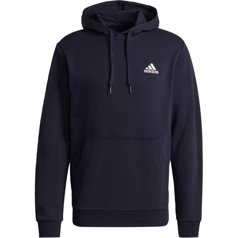 imageadidas mens Essentials Fleece HoodieInkWhite