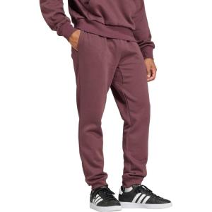 Adidas Men’s Essentials Feel Cozy Fleece Pants(Aurora Ruby/White)