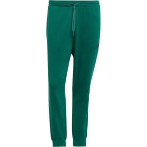 Adidas Men’s Essentials Feel Cozy Fleece Pants(Collegiate Green/Black)