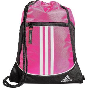 adidas Alliance Sackpack – Drawstring Backpack Small Bag for Men and Women(2/Team Shock Pink)