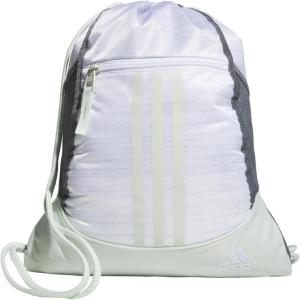 adidas Alliance Sackpack – Drawstring Backpack Small Bag for Men and Women(2/Two Tone White-clear Onix/Linen Green)