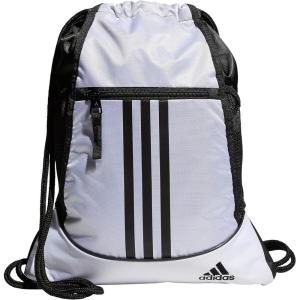 adidas Alliance Sackpack – Drawstring Backpack Small Bag for Men and Women(2/White/Black)