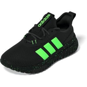 adidas Kids’ Kaptir 4.0 Sneakers(Black/Lime Burst/White)