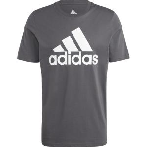 adidas Men’s Essentials Single Jersey 3-Stripes T-Shirt(Solid Grey)