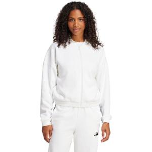 adidas Women’s Essentials Contemporary Logo Bomber Jacket(White)