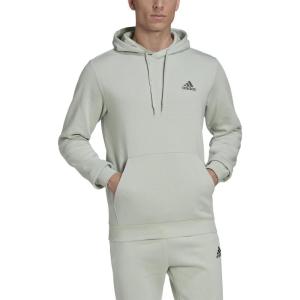 adidas mens Essentials Fleece Hoodie(Linen Green-green Oxide)