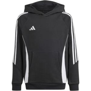 adidas unisex-child Tiro 24 Sweat Hoodie(Black/White)