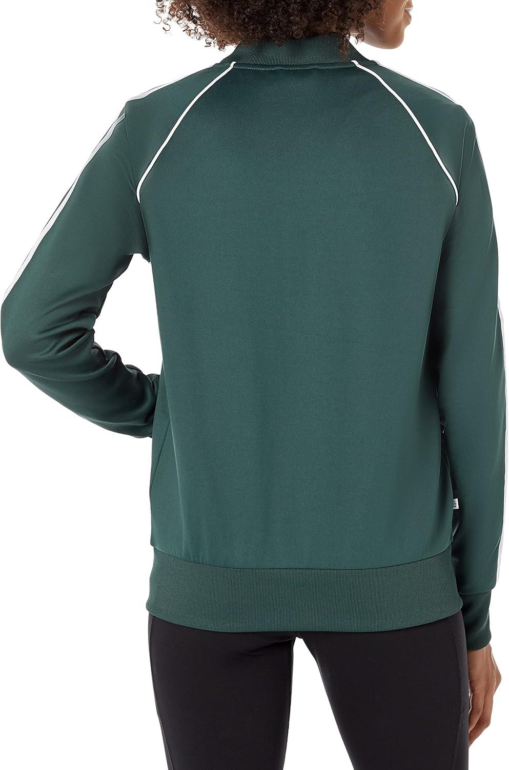 imageadidas Originals Womens Superstar Track TopMineral Green