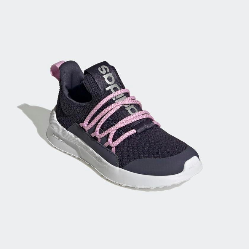 imageadidas UnisexChild Lite Racer Adapt 50 Little Big Kid Running ShoeShadow NavyInkBliss Lilac
