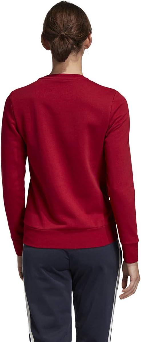 imageadidas Womens Essentials Linear SweatshirtActive MaroonWhite