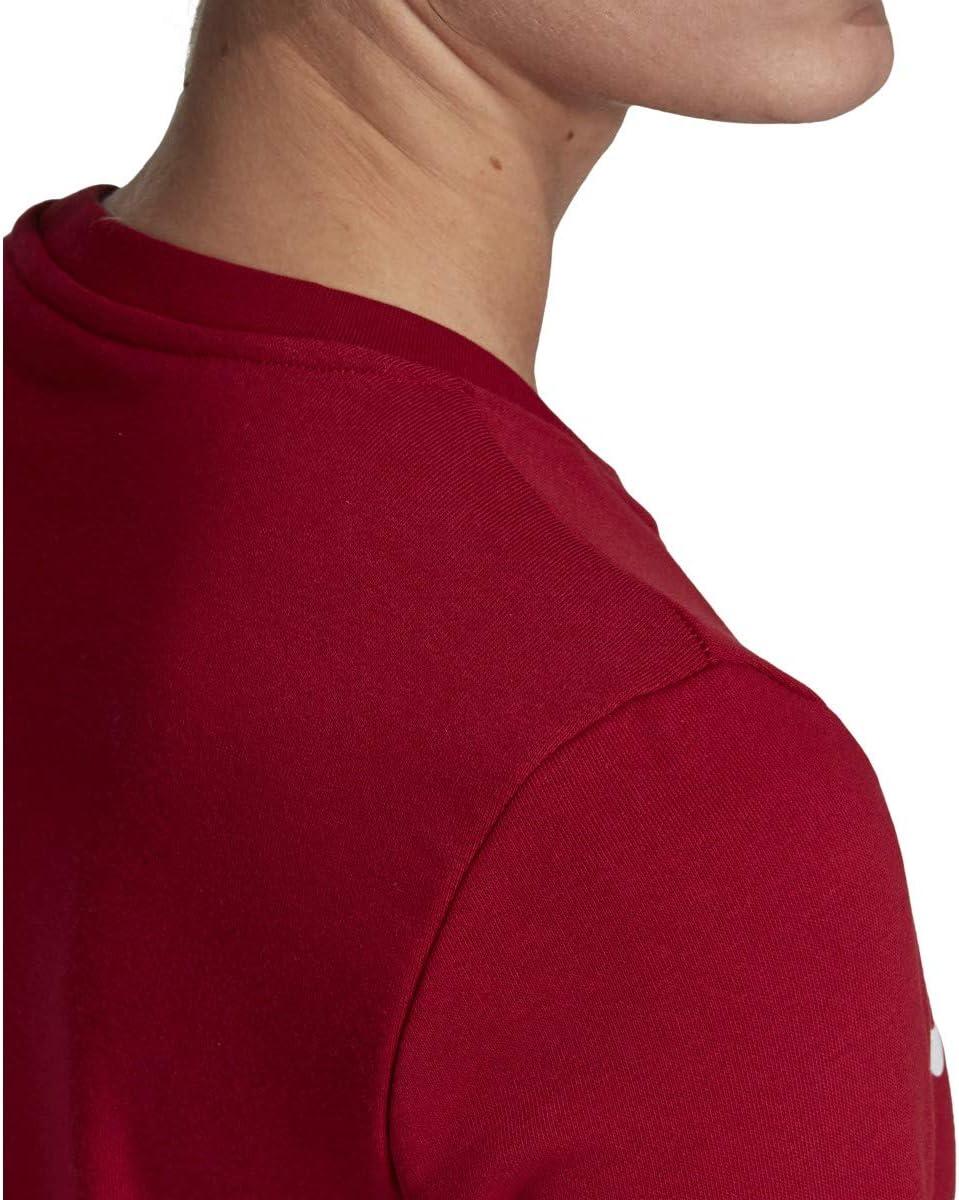 imageadidas Womens Essentials Linear SweatshirtActive MaroonWhite