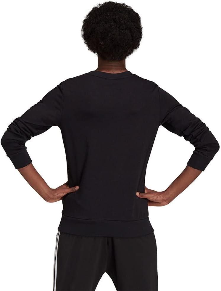 imageadidas Womens Essentials Linear SweatshirtBlackGold Met