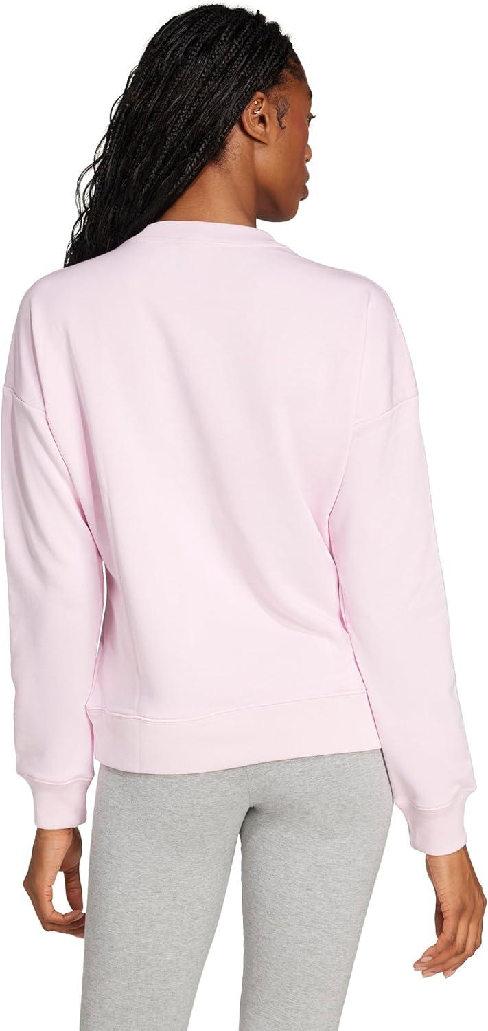 imageadidas Womens Essentials Linear SweatshirtClear PinkWhite