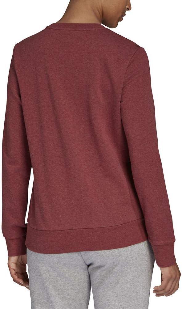 imageadidas Womens Essentials Linear SweatshirtLegacy Red MelWhite