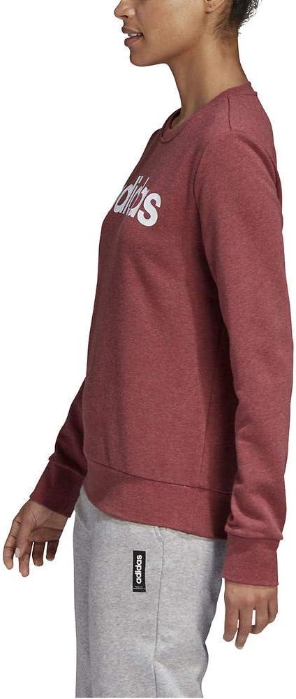 imageadidas Womens Essentials Linear SweatshirtLegacy Red MelWhite