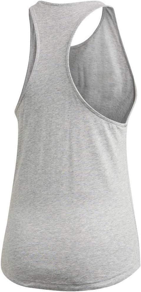 imageadidas Womens Loungewear Essentials Loose Logo Tank TopMedium Grey HeatherPink