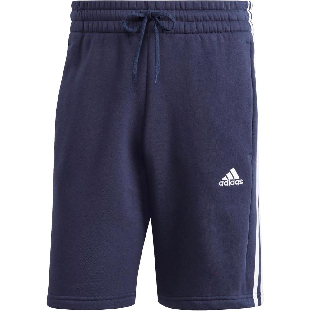 imageadidas Mens Essentials Fleece 3Stripes ShortsLegend Ink