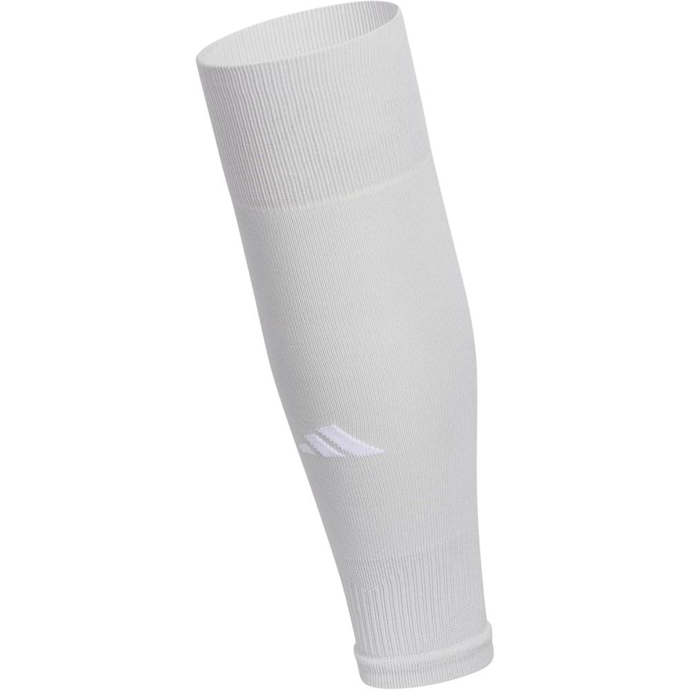 imageadidas Metro Soccer 1Pack  PreCut Sock Sleeves for Men Women ampamp Kids Fits Over Shin GuardsTeam Light GreyWhite