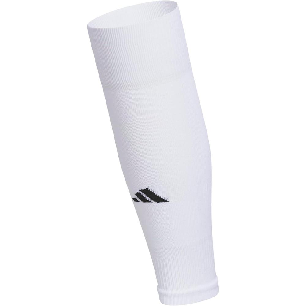 imageadidas Metro Soccer 1Pack PreCut Sock Sleeves for Men Women ampamp Kids Fits Over Shin GuardsWhiteBlack