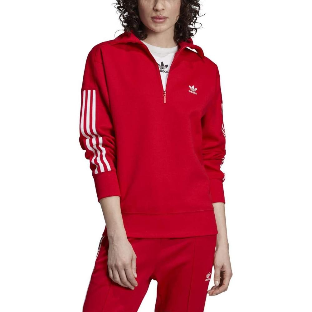 imageadidas Originals Womens Lockup SweatshirtScarlet