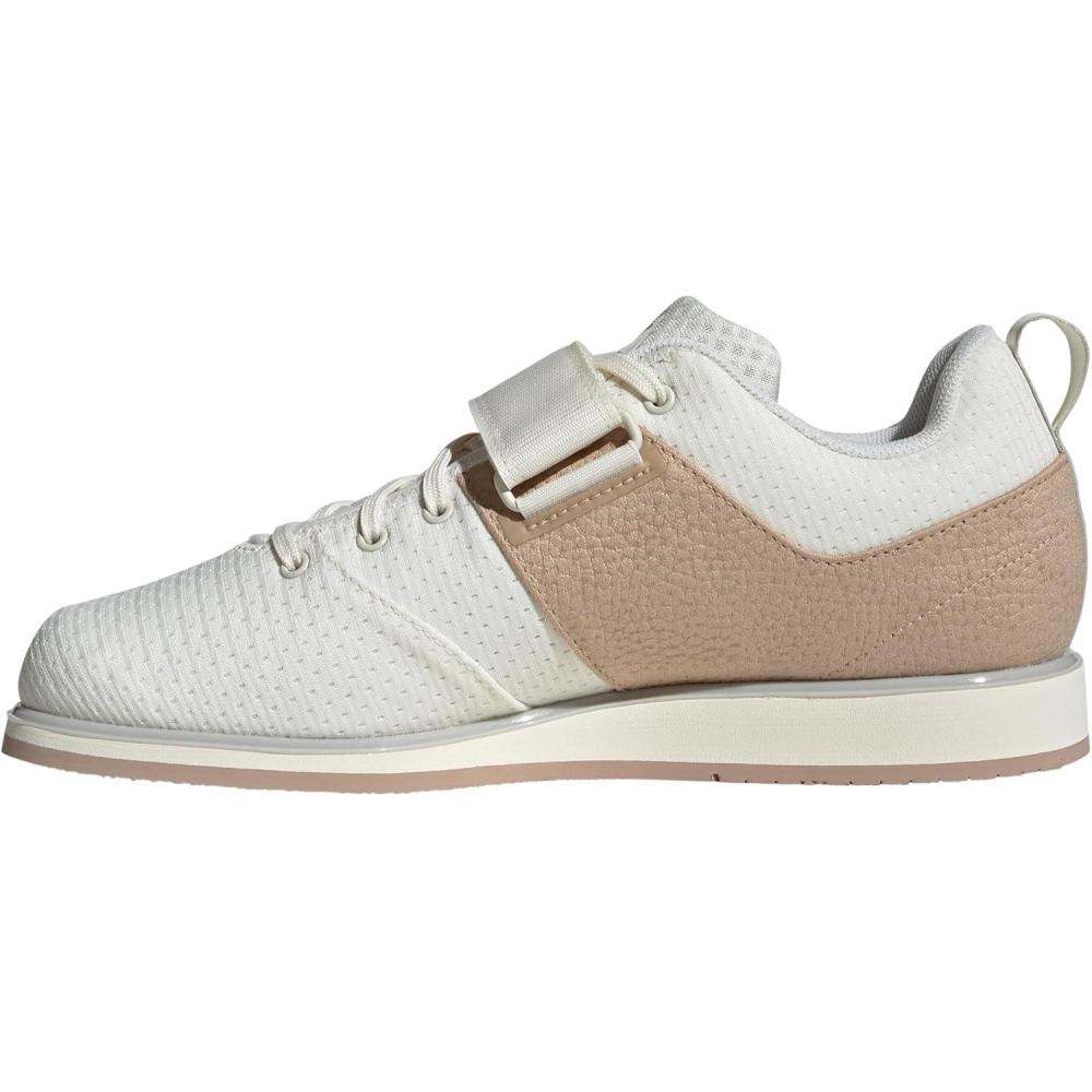 imageadidas UnisexAdult Powerlift 5 WeightliftingOff WhiteWonder AluminaWarm Sandstone