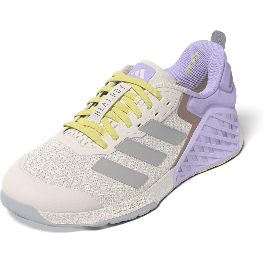 imageadidas Womens Dropset 3 Training ShoesChalk WhiteHalo SilverViolet Tone