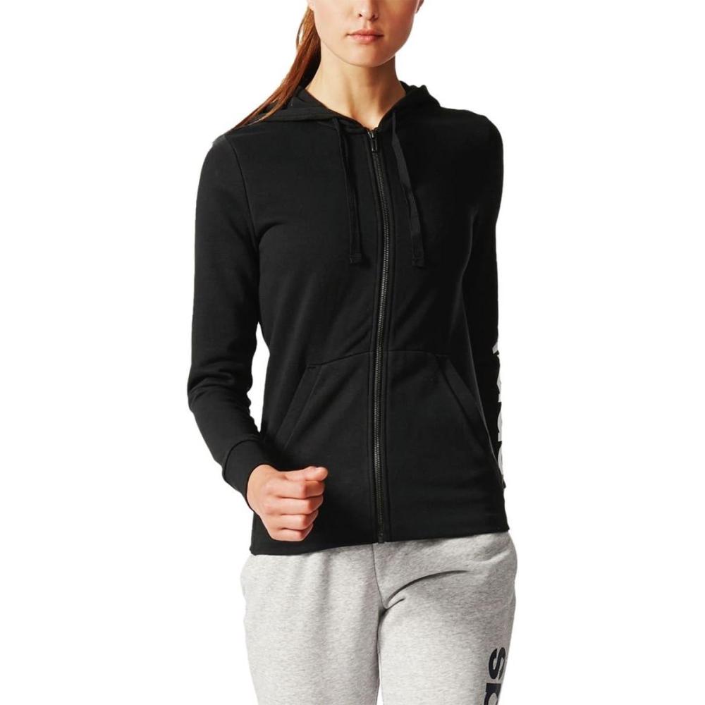 imageadidas Womens Essentials Linear Full Zip Hoodie