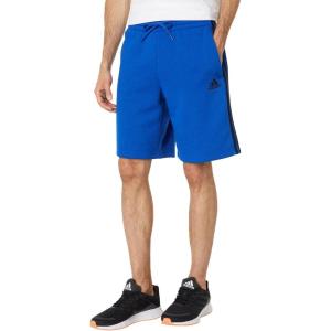 adidas Men’s Essentials Fleece 3-Stripes Shorts(Team Royal Blue/Black)